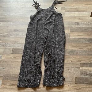 Chic Black and White Polka Dot Jumpsuit